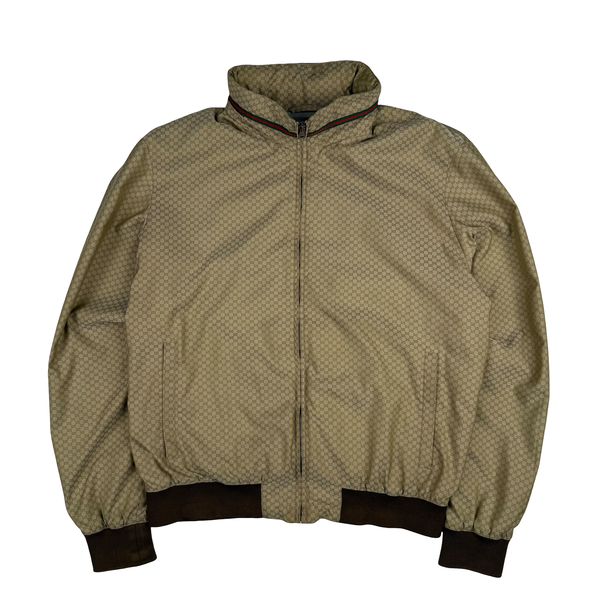Gucci Classic Monogram Hooded Zip up Jacket - Large (50)