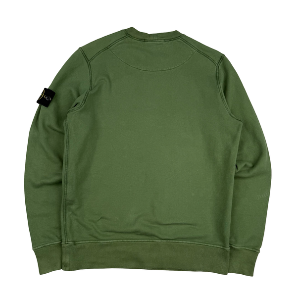 Stone Island 2022 Green Crewneck Sweatshirt - Small