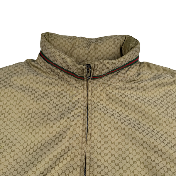 Gucci Classic Monogram Hooded Zip up Jacket - Large (50)