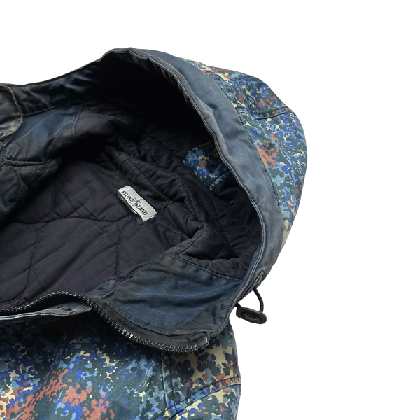Stone Island Raso Gommato 2013 Light Camo Print OVD Jacket - Large