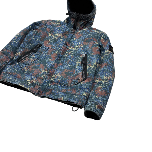 Stone Island Raso Gommato 2013 Light Camo Print OVD Jacket - Large