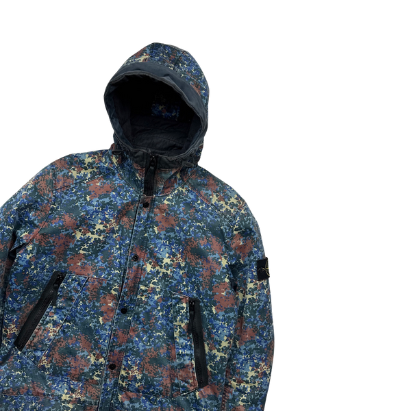 Stone Island Raso Gommato 2013 Light Camo Print OVD Jacket - Large
