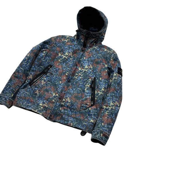 Stone Island Raso Gommato 2013 Light Camo Print OVD Jacket - Large