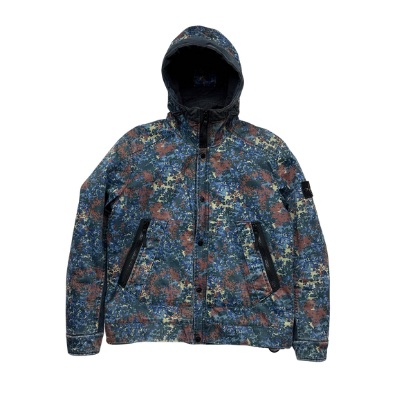 Stone Island Raso Gommato 2013 Light Camo Print OVD Jacket Large Mat s Island
