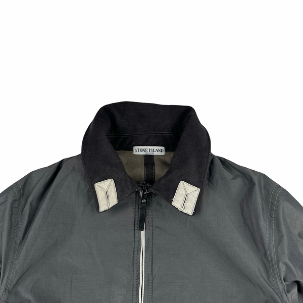 Stone Island 2006 Grey Double Lined Zipped Jacket - Large