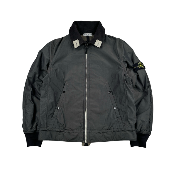 Stone Island 2006 Grey Double Lined Zipped Jacket - Large