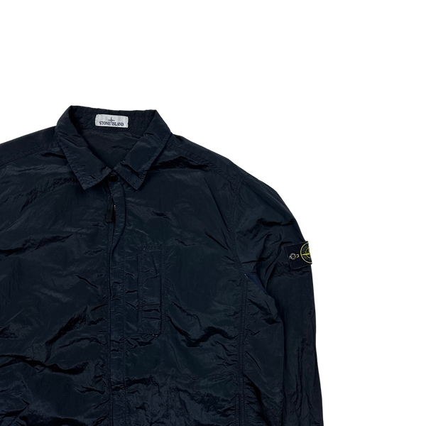 Stone Island 2018 Navy Nylon Metal Overshirt - 3XL