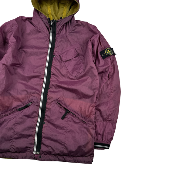 Stone Island 2010 Rare Hyperlight Nylon Reversible Green/Purple Jacket - Medium