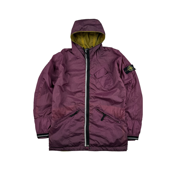 Stone Island 2010 Rare Hyperlight Nylon Reversible Green/Purple Jacket - Medium