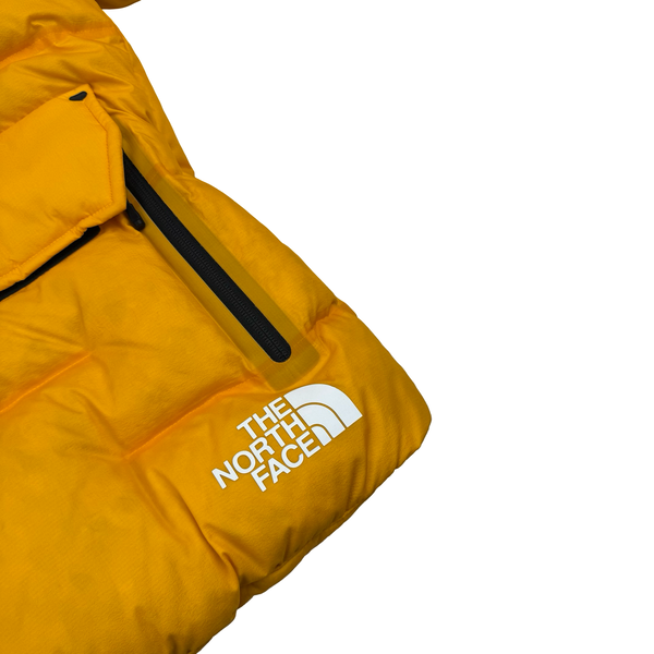 North Face Yellow Summit Series 700 Down Hooded Puffer Jacket - Medium