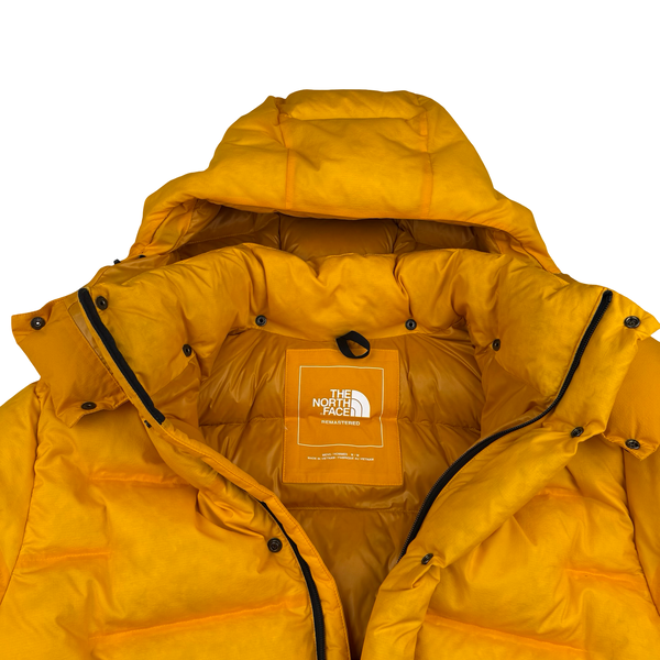 North Face Yellow Summit Series 700 Down Hooded Puffer Jacket - Medium