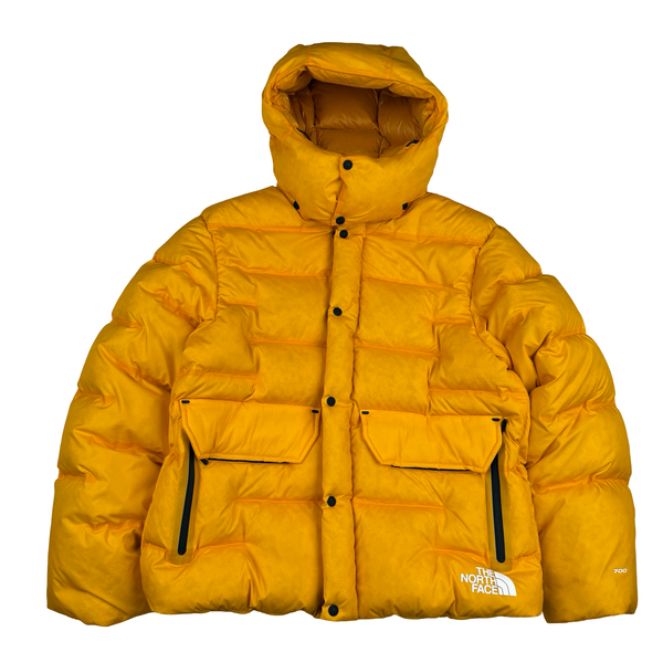 North Face Yellow Summit Series 700 Down Hooded Puffer Jacket - Medium