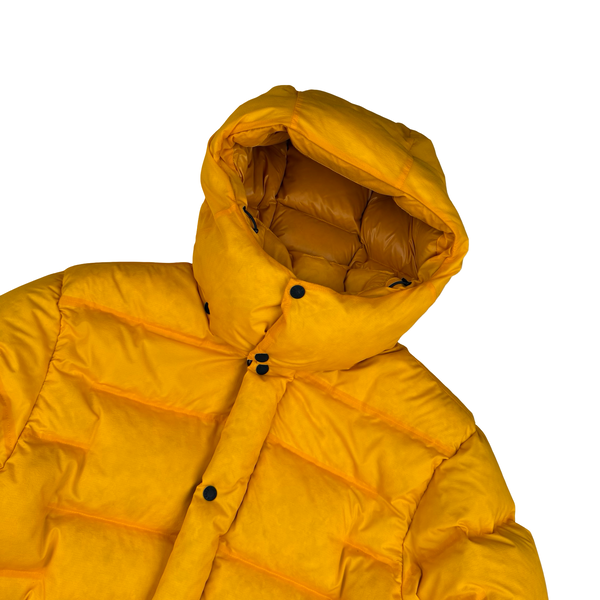 North Face Yellow Summit Series 700 Down Hooded Puffer Jacket - Medium