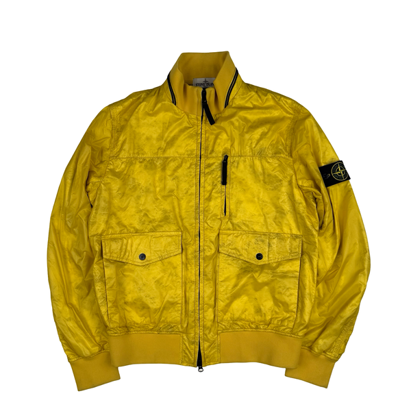 Stone Island 2013 Yellow Micro Rip Stop Tyveck Shield Jacket - Large
