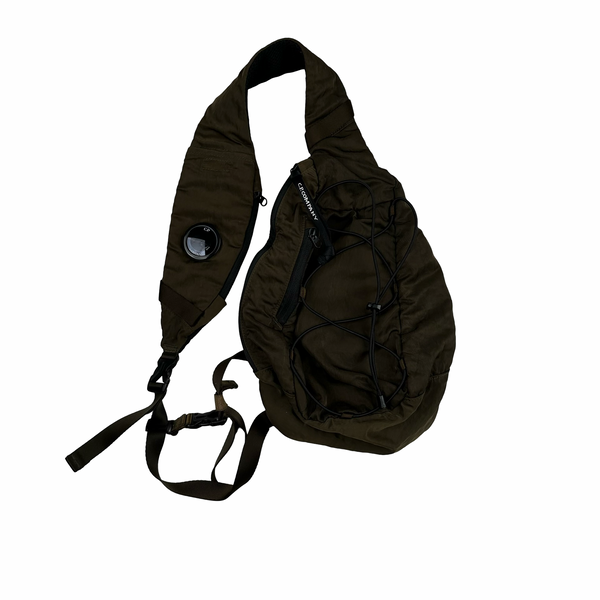CP Company Khaki Nylon Lens Cross Body Bag