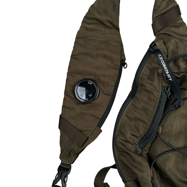 CP Company Khaki Nylon Lens Cross Body Bag