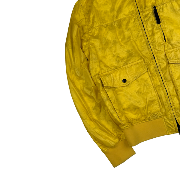 Stone Island 2013 Yellow Micro Rip Stop Tyveck Shield Jacket - Large