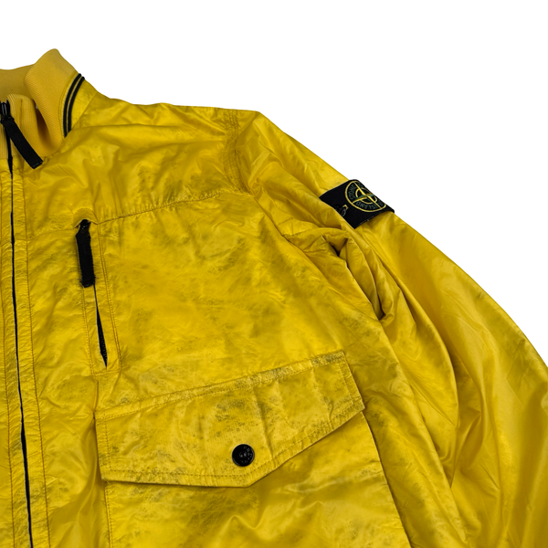 Stone Island 2013 Yellow Micro Rip Stop Tyveck Shield Jacket - Large