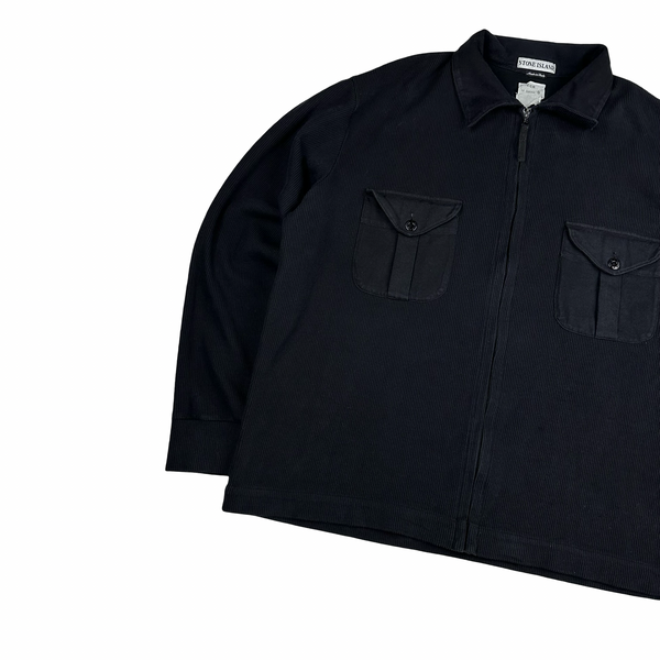 Stone Island SS2000 Vintage Ribbed Cotton Overshirt - XXL