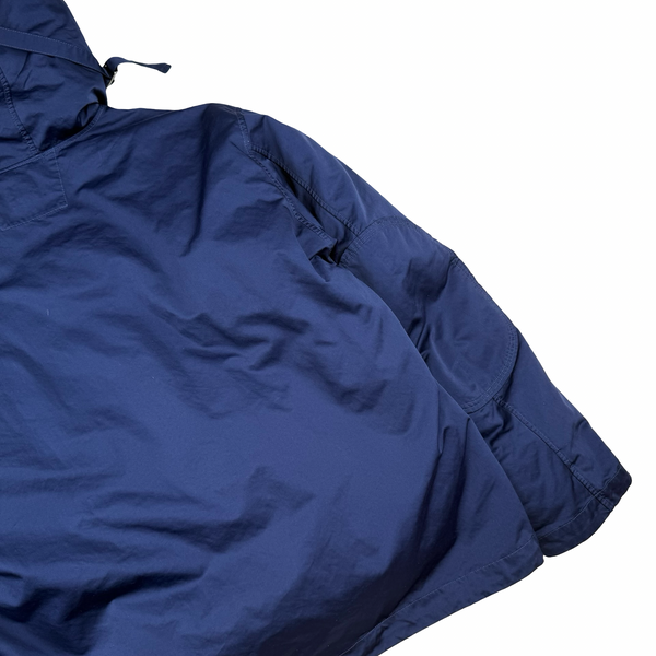 CP Company Blue Micro Kei Double Layer Hooded Goggle Field Jacket - Large