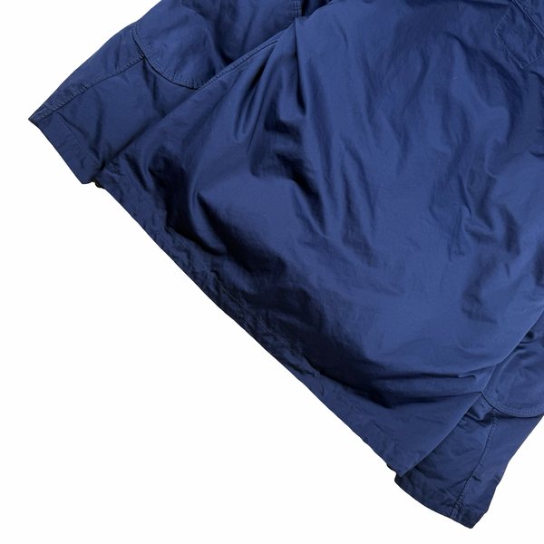 CP Company Blue Micro Kei Double Layer Hooded Goggle Field Jacket - Large