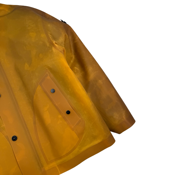 Stone Island 2023 Tan Special Process Poly Strata Down Lined Ice Jacket - Large