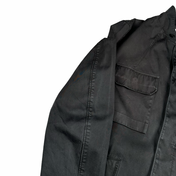 Stone Island 2005 Vintage Grey Cotton Blend Buttoned Jacket - Large