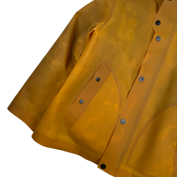 Stone Island 2023 Tan Special Process Poly Strata Down Lined Ice Jacket - Large