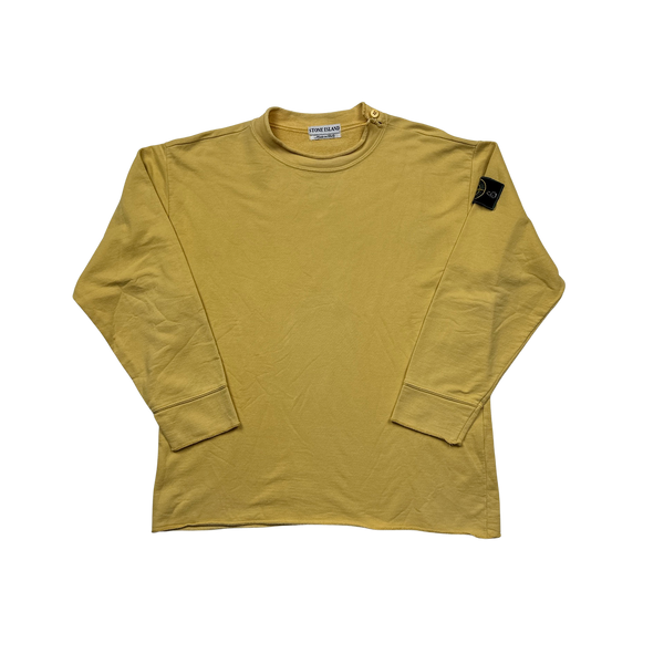 Stone Island 1995 Vintage Yellow Pullover Sweatshirt