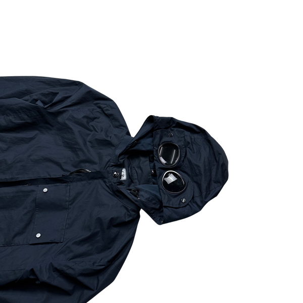 CP Company Navy Micro M Goggle Jacket - Large