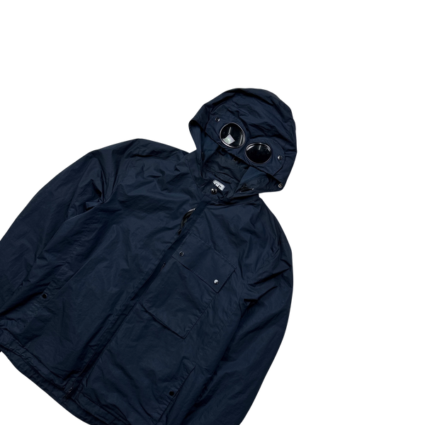 CP Company Navy Micro M Goggle Jacket - Large