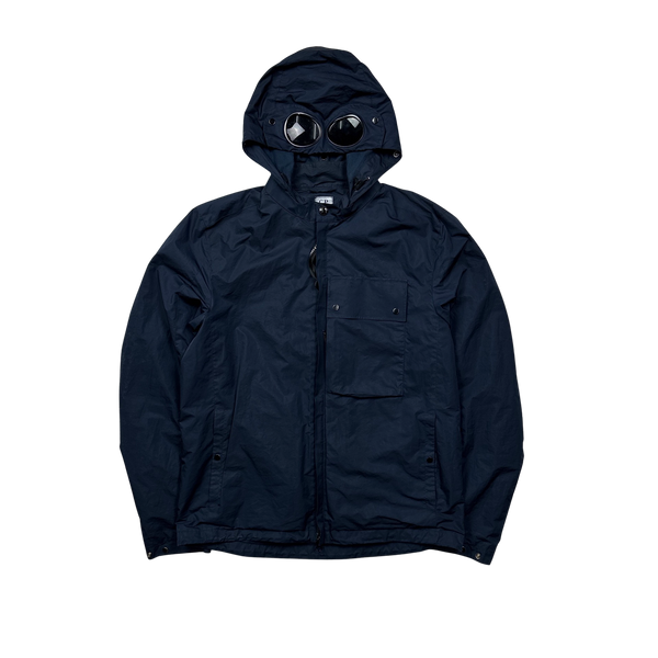 CP Company Navy Micro M Goggle Jacket - Large