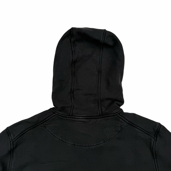 Stone Island 2021 Black Pullover Cotton Hoodie - Small