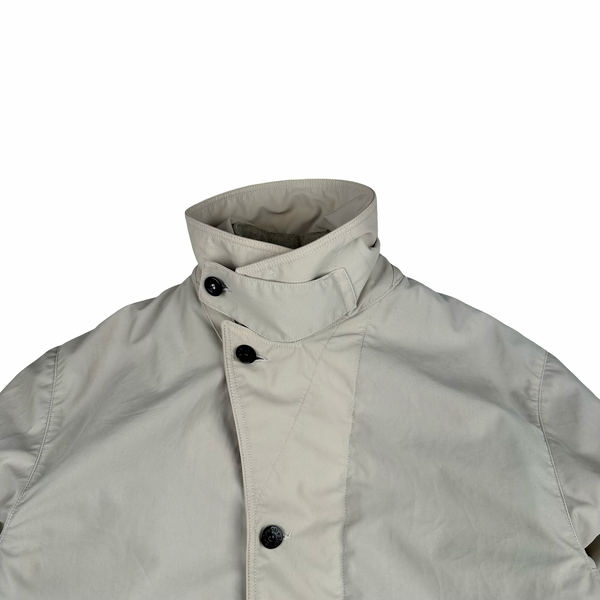 Stone Island Nylam Vintage 1998 Cream Wool Blend Dutch Rope Zipped Jacket - Medium
