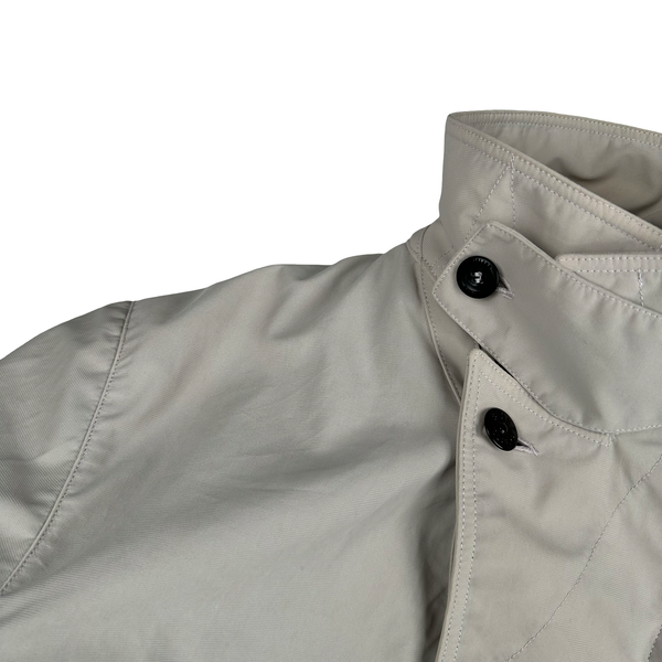Stone Island Nylam Vintage 1998 Cream Wool Blend Dutch Rope Zipped Jacket - Medium