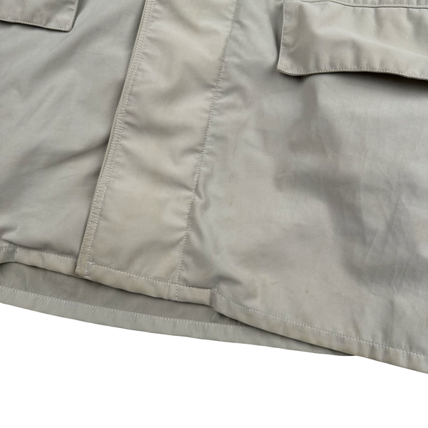 Stone Island Nylam Vintage 1998 Cream Wool Blend Dutch Rope Zipped Jacket - Medium