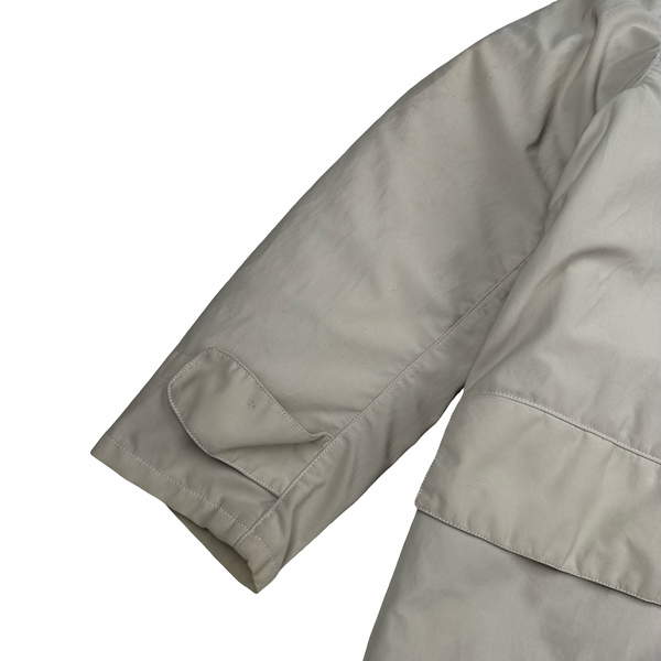 Stone Island Nylam Vintage 1998 Cream Wool Blend Dutch Rope Zipped Jacket - Medium
