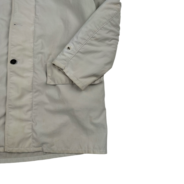 Stone Island Nylam Vintage 1998 Cream Wool Blend Dutch Rope Zipped Jacket - Medium