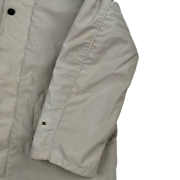 Stone Island Nylam Vintage 1998 Cream Wool Blend Dutch Rope Zipped Jacket - Medium
