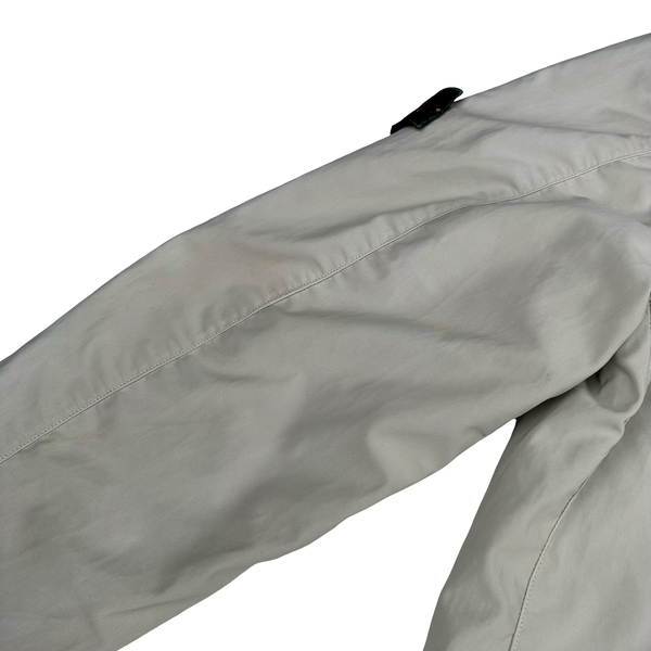 Stone Island Nylam Vintage 1998 Cream Wool Blend Dutch Rope Zipped Jacket - Medium
