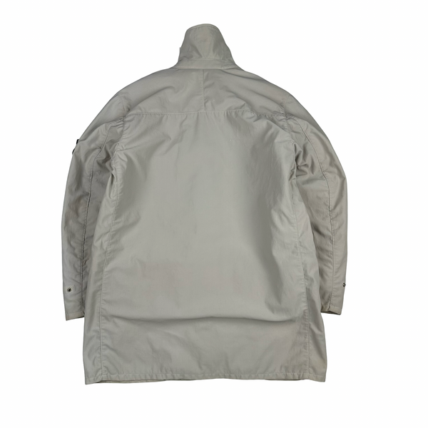 Stone Island Nylam Vintage 1998 Cream Wool Blend Dutch Rope Zipped Jacket - Medium