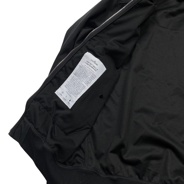 Stone Island 2021 Black Soft Shell e-Dye Hooded Jacket - Large