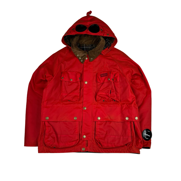 CP Company x Barbour Multi Pocket Creed 500 Mille Waxed Jacket - Medium