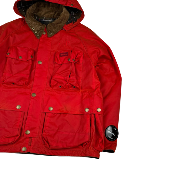 CP Company x Barbour Multi Pocket Creed 500 Mille Waxed Jacket - Medium