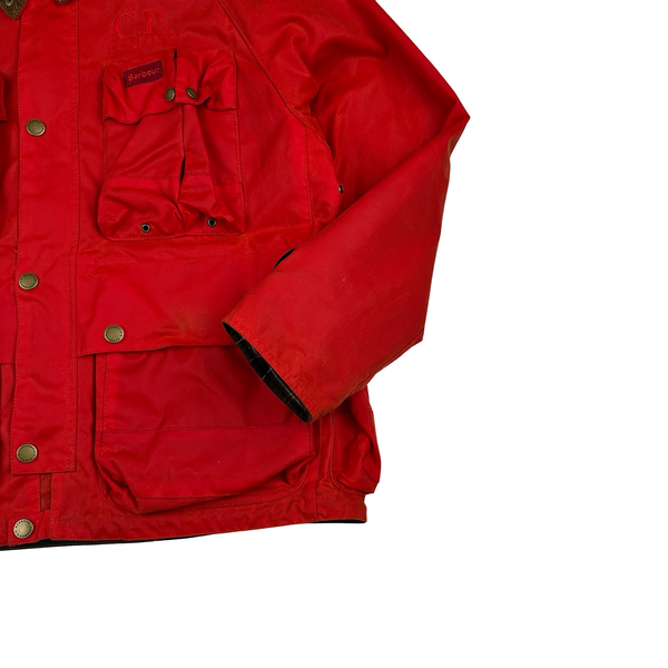 CP Company x Barbour Multi Pocket Creed 500 Mille Waxed Jacket - Medium