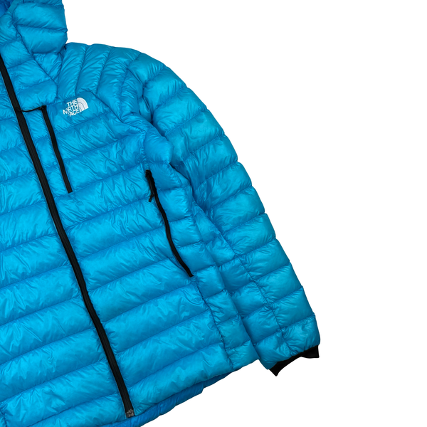 North Face Aqua Blue Summit Series 800 Pro Down Puffer Jacket - Small
