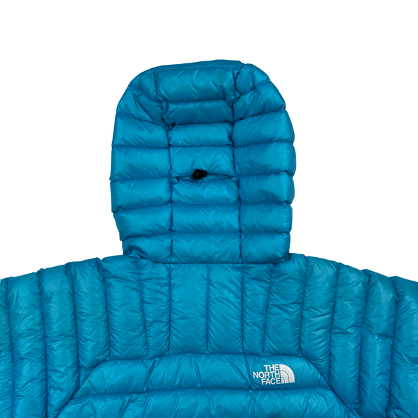 North Face Aqua Blue Summit Series 800 Pro Down Puffer Jacket - Small