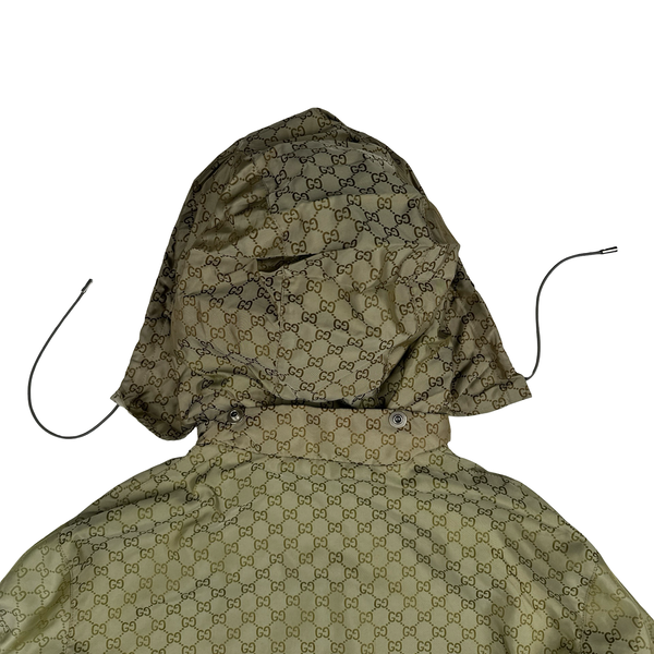 Gucci Classic Monogram Hooded Zip up Jacket - Medium