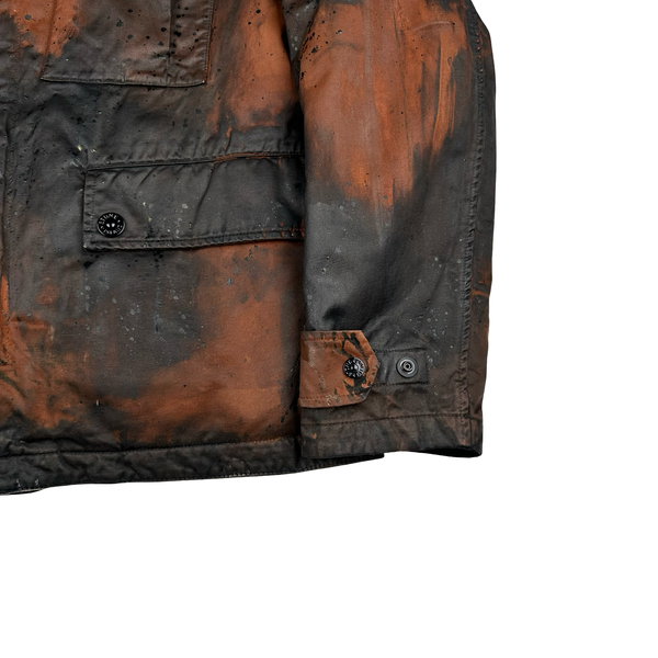 Stone Island 2014 Raso Hand Painted Tortoise Shell Camo Field Jacket - XL