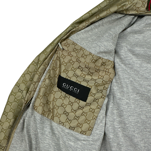 Gucci Classic Monogram Hooded Zip up Jacket - Medium